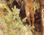 安德斯 左恩 : Nude under a fir